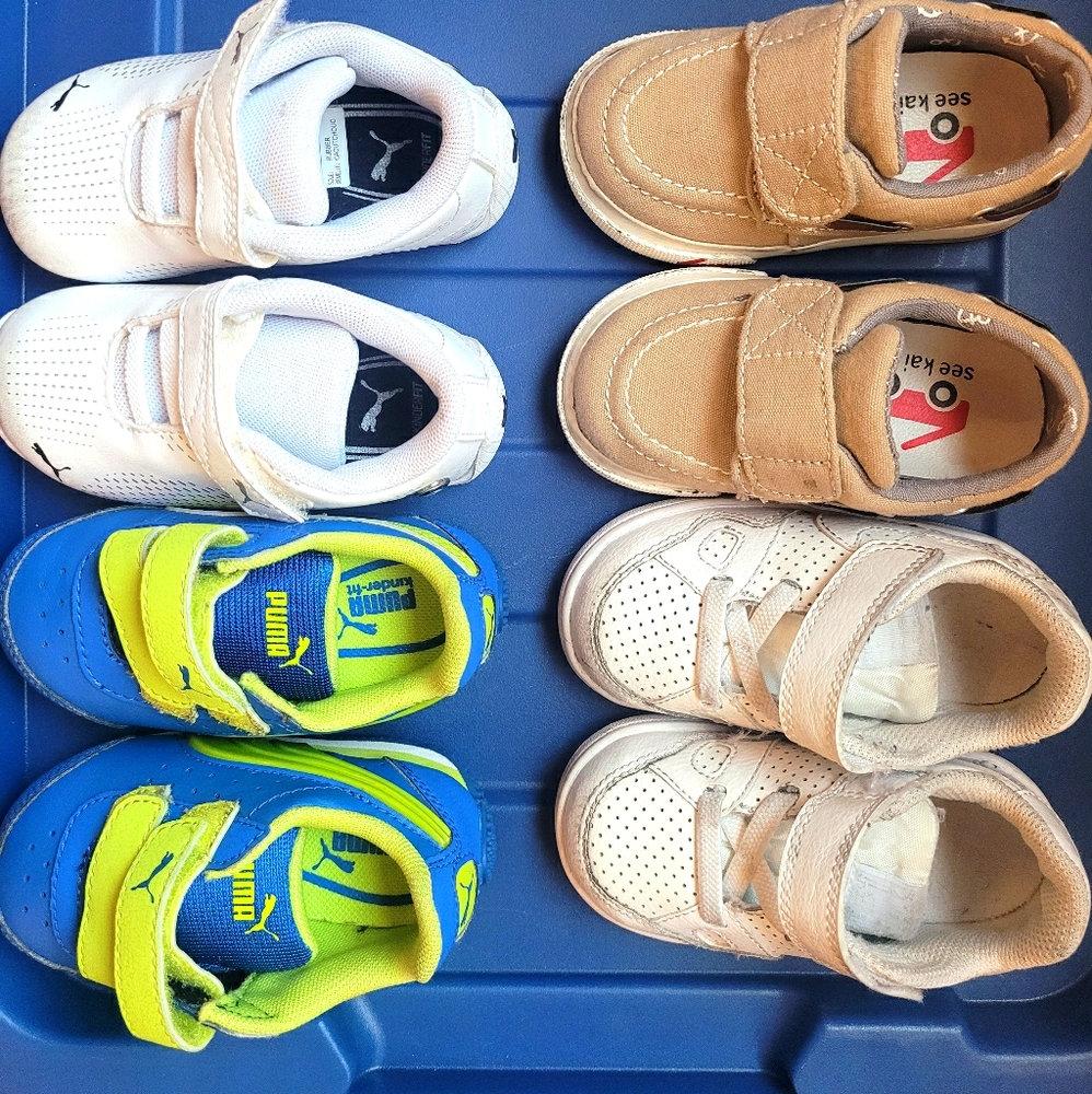 Set of 4 shoes size 5 toddler including Nike